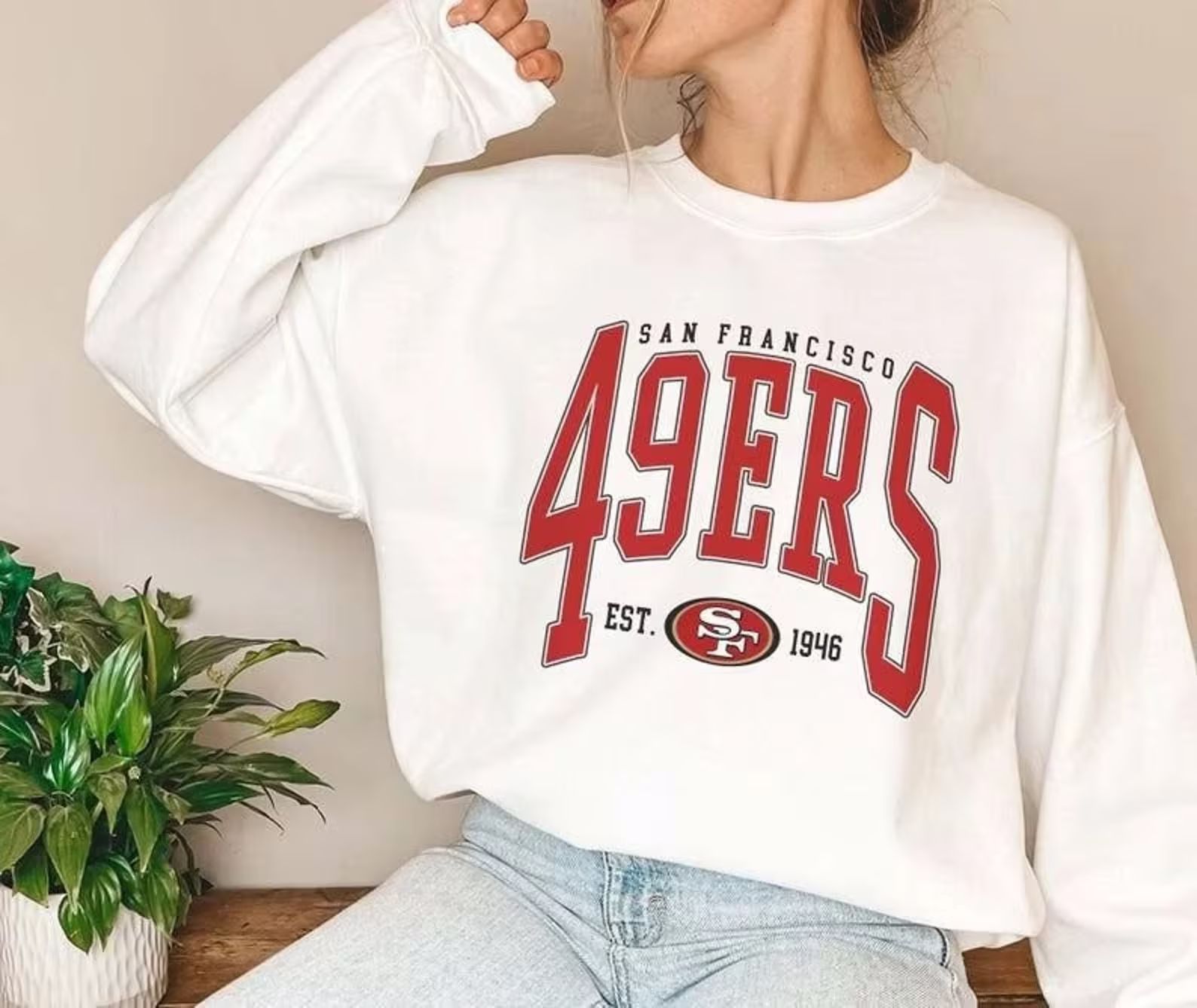 Vintage San Francisco Football Sweatshirt,sf Football Crewneck,retro Niners Shirt,gift for 49er F... | Etsy (US)
