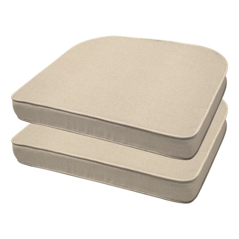 Outdoor Rounded Dining Seat Cushion (Set of 2) | Wayfair North America