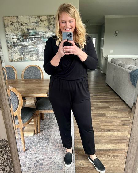 This jumpsuit is perfect for tall girls. Cozy yet put together  Wearing in the XL. 

#LTKstyletip #LTKfindsunder100 #LTKsalealert