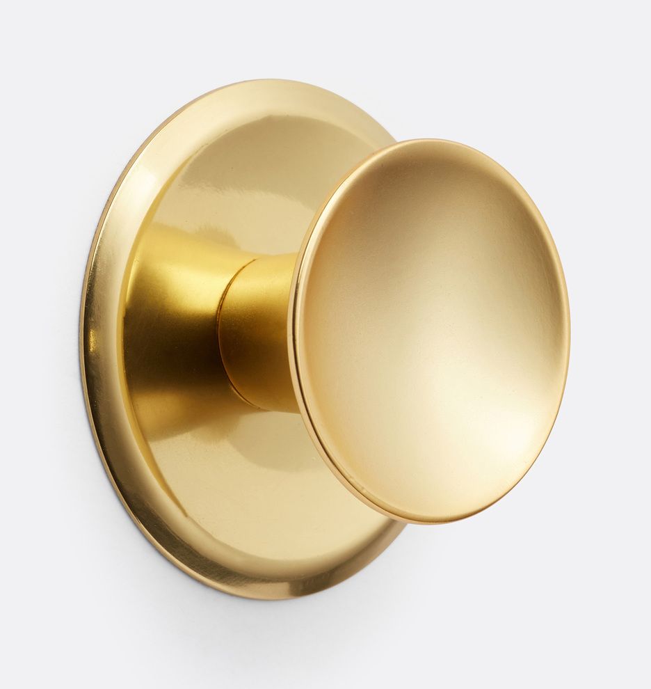 Dish Cabinet Knob with Round Backplate | Rejuvenation