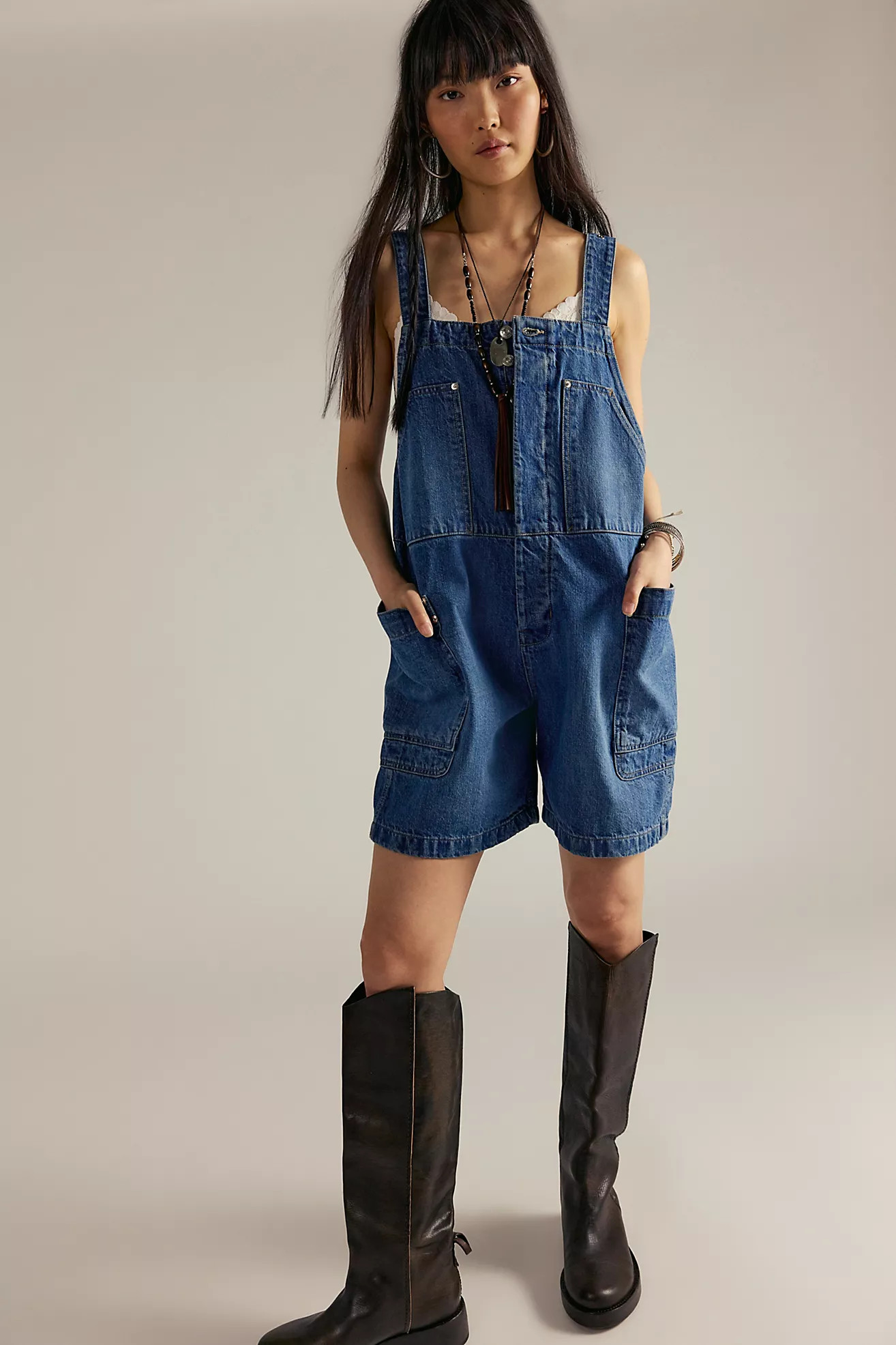 We The Free Set It Off Long Shortalls | Free People (Global - UK&FR Excluded)