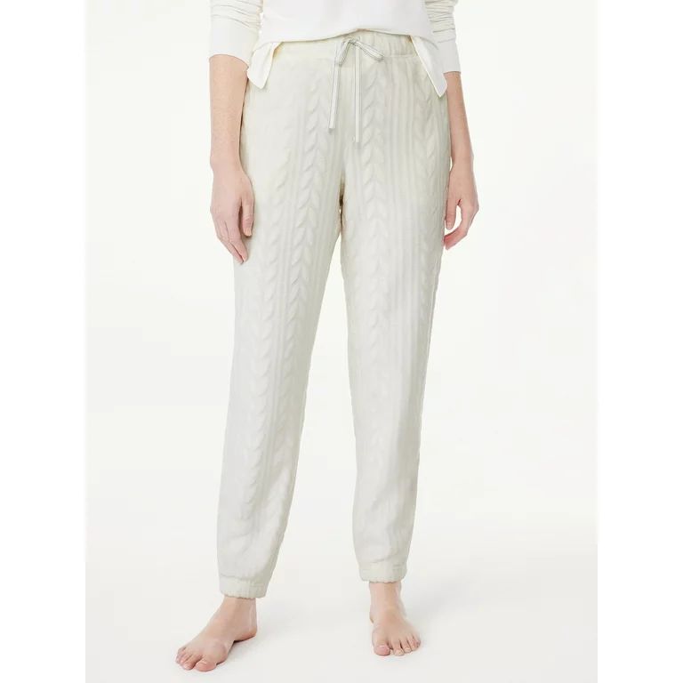 Joyspun Women's Plush Fleece Sleep Joggers, Sizes XS to 3X | Walmart (US)