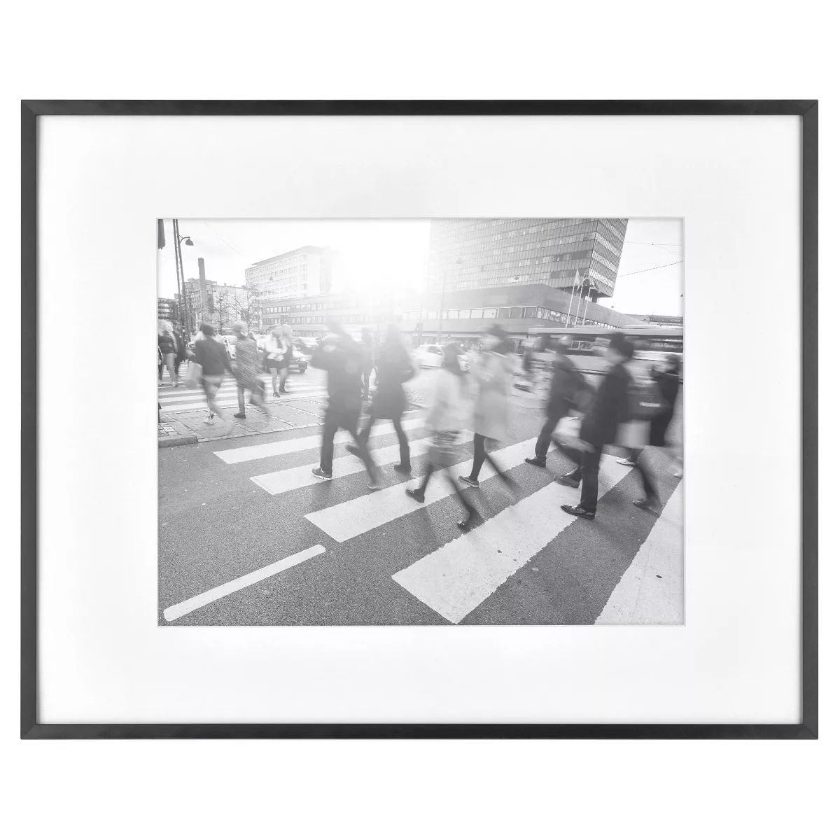 16.3" x 20.4" Matted to 11"x14" Thin Gallery Frame Black - Threshold™ | Target