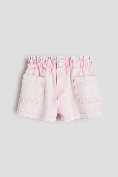 Loose Fit Denim Shorts - Light pink - Kids | H&M US | H&M (US + CA)