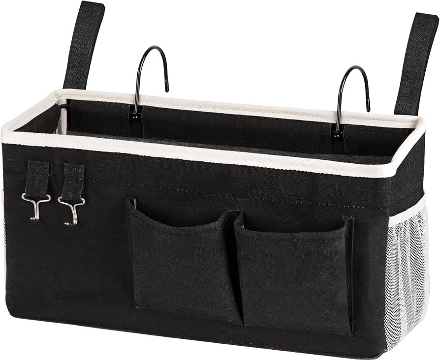 Bedside Storage Caddy/Bedside Hanging Storage Bag for Headboards Bunk Beds Dorm Rooms Book Phone ... | Amazon (US)