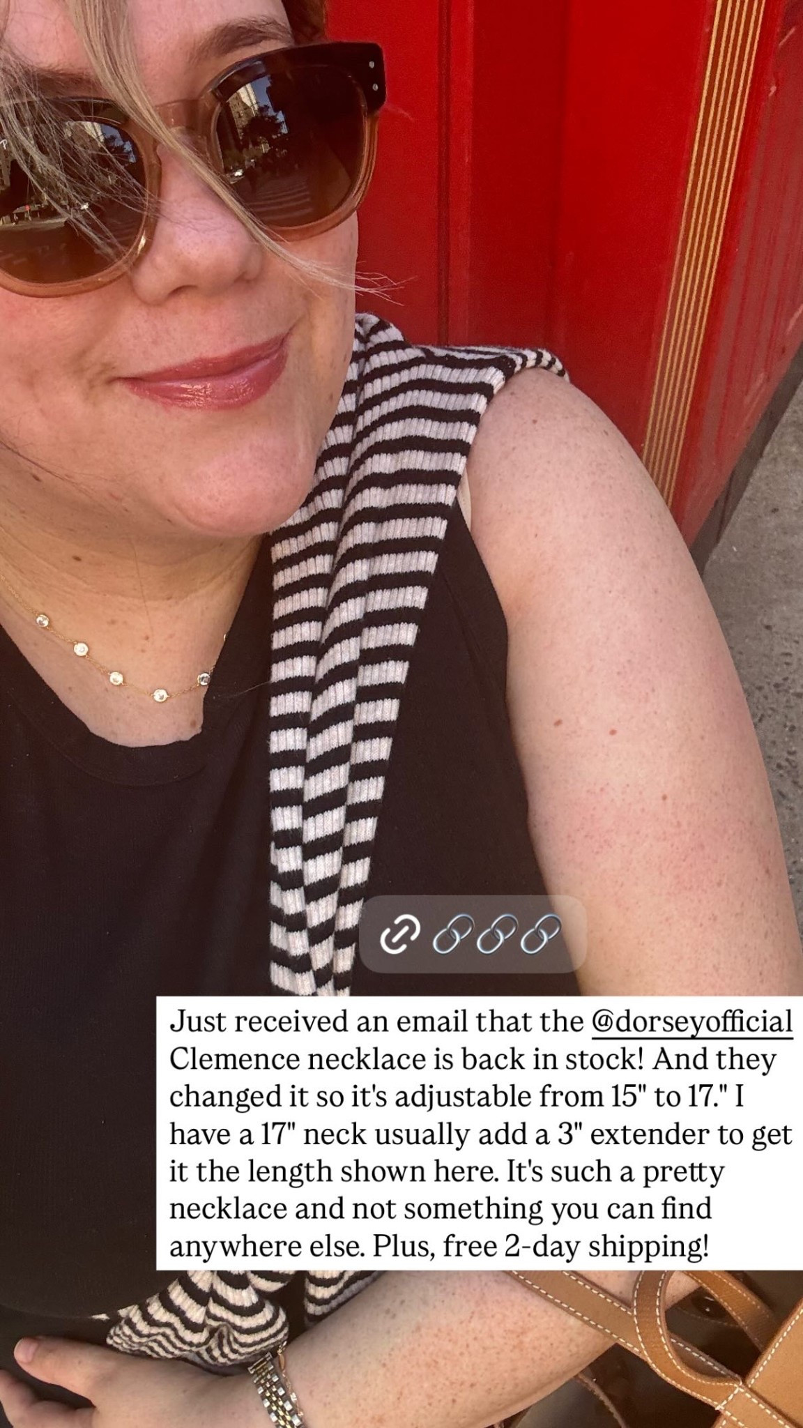 Just received an email that the @dorseyofficial Clemence necklace is back in stock! And they changed it so it's adjustable from 15" to 17." I have a 17" neck usually add a 3" extender to get it the length shown here. It's such a pretty necklace and not something you can find anywhere else. Plus, free 2-day shipping!

#LTKGiftGuide #LTKStyleTip