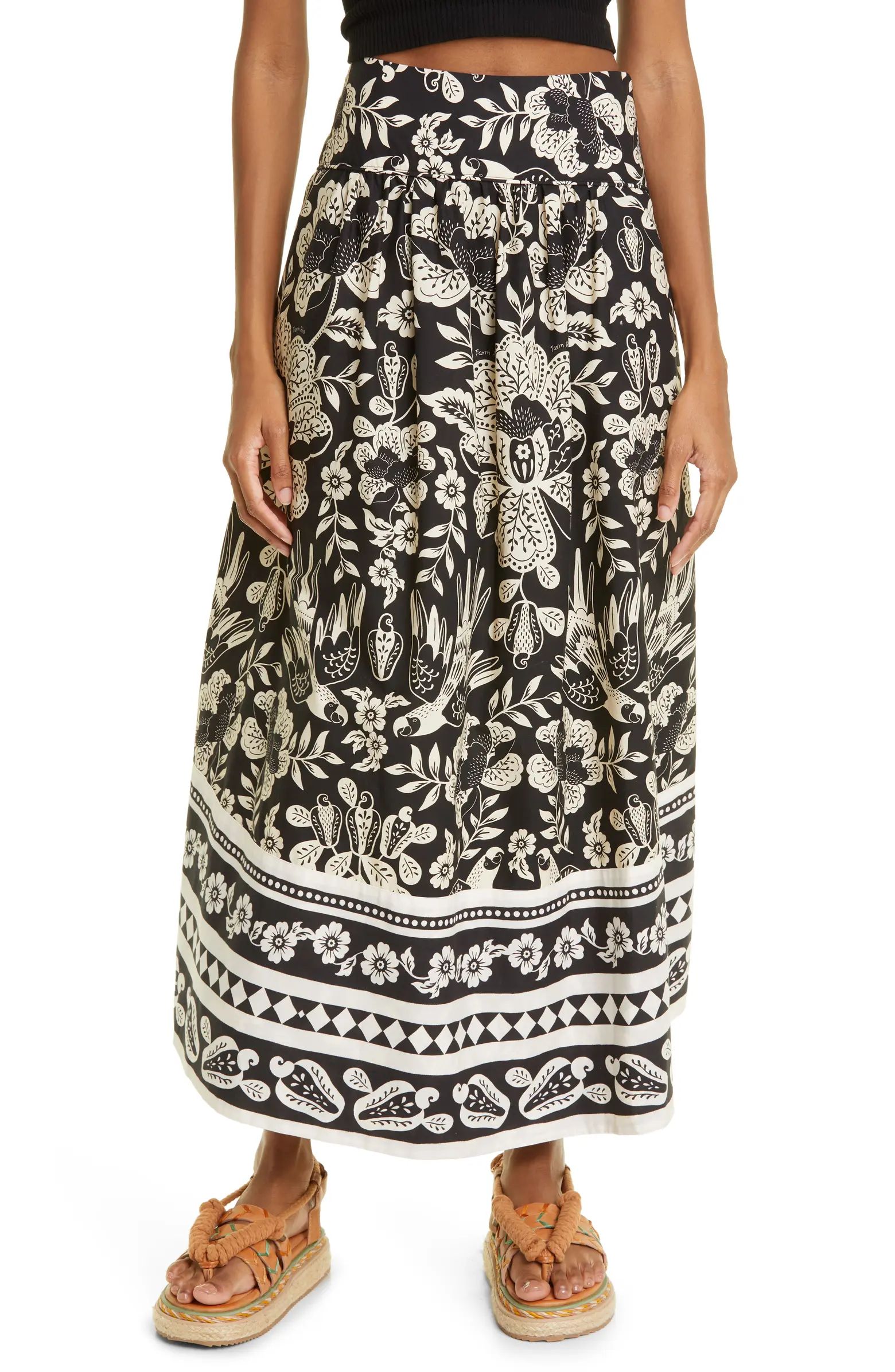 Graphic Floral Maxi Skirt | Nordstrom