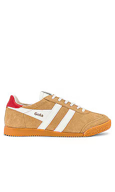 Gola Elan Sneaker in Carmel, Off White, & Deep Red from Revolve.com | Revolve Clothing (Global)