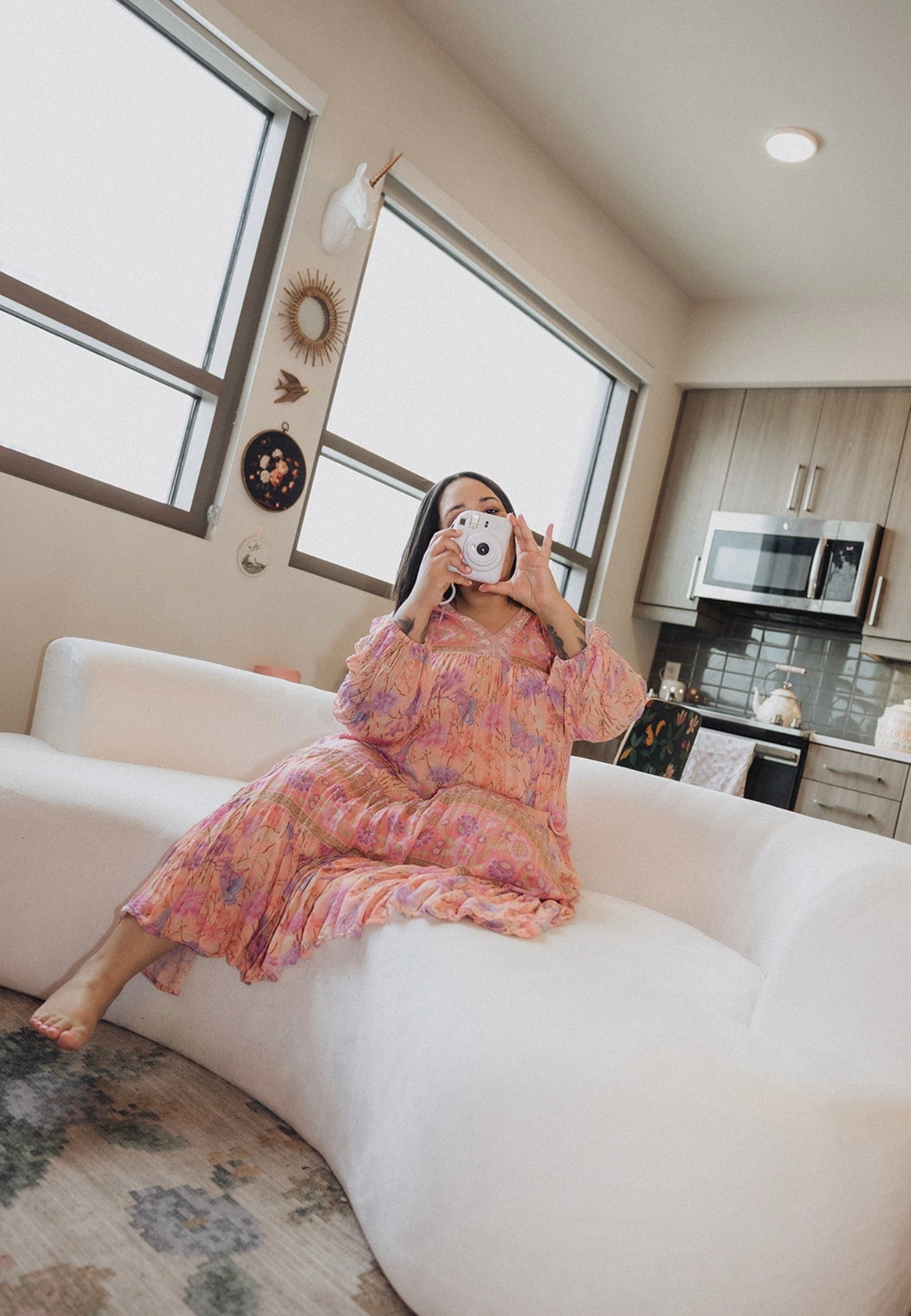 I love lounging at home in a Spell dress—easy, relaxed, and just a little bit playful—while still feeling put together. It’s the kind of piece that moves with you, whether you’re staying in or heading out without a second thought. And no matter where I am, my Instax  camera is always close by, ready to capture the in-between moments that end up meaning the most. It’s all about that effortless mix of comfort, creativity, and living in the moment.

#LTKdayinmylife #LTKHome #LTKootd