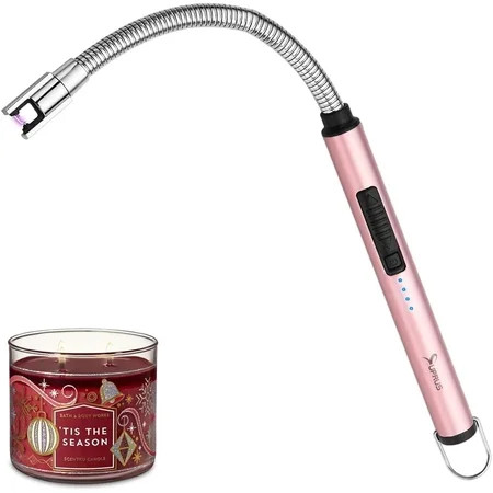 Candle Lighter Rechargeable Electric Arc Lighter Triple Safety Long Lighter Stainless Steel Shell &  | Walmart (US)