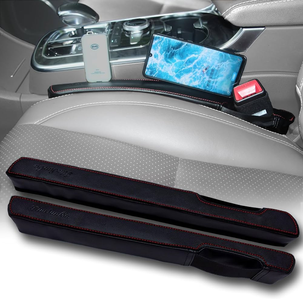 RINSUNCA Leather Car Seat Gap Filler, Universal Car Gap Filler for Car SUV Truck,Fill The Gap Bet... | Amazon (US)
