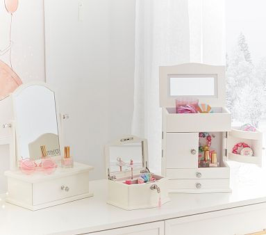 White Abigail Jewelry Box Collection | Pottery Barn Kids