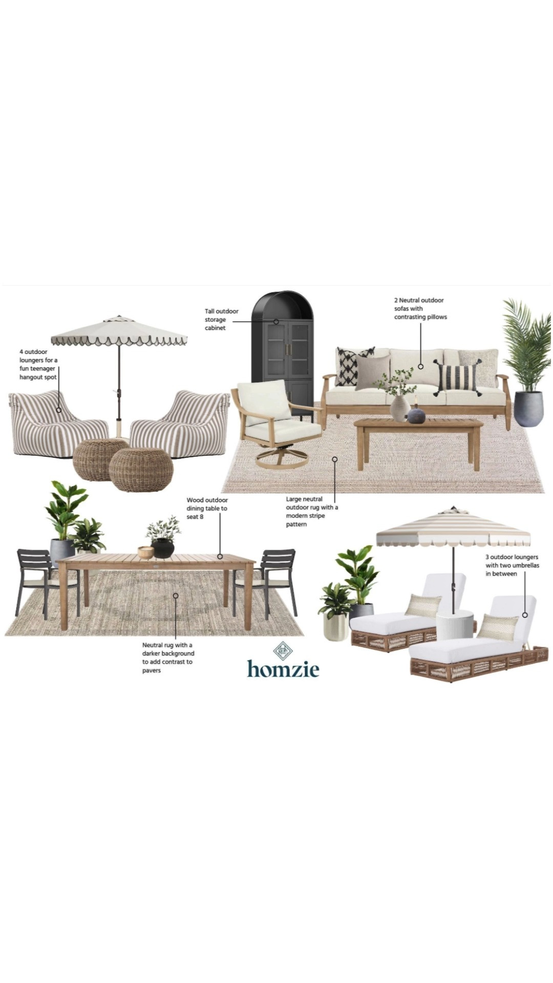 Outdoor patio design featuring outdoor dining table & chairs, outdoor accent chairs, umbrella, plants, decorative pillows, etc.

#LTKHome #LTKFavorites #LTKFinds #HomeStyleDaily  

 #LTKHome #LTKStyleTip #LTKFamily