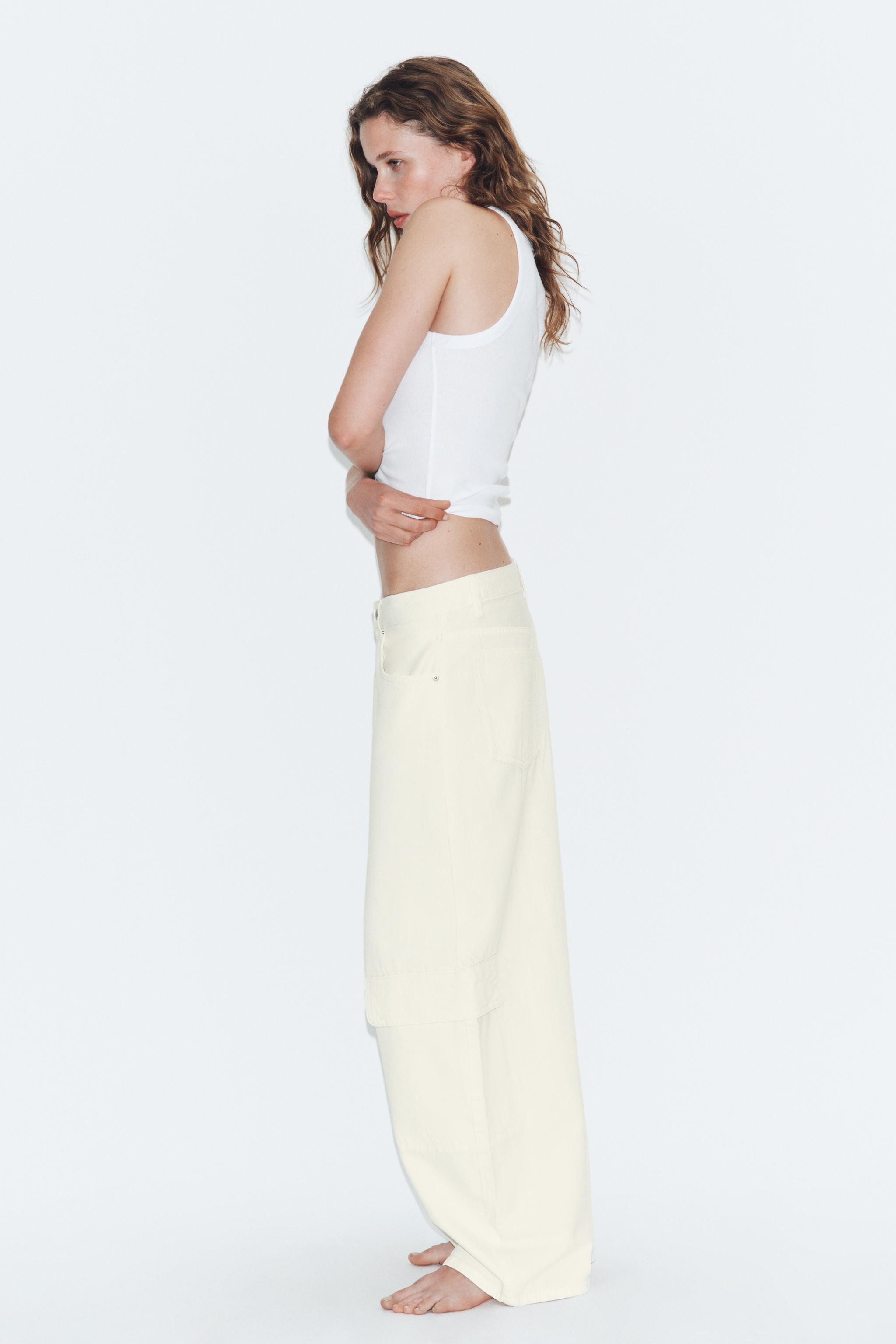 MID-RISE TRF OVERSIZE CARGO JEANS | Zara US