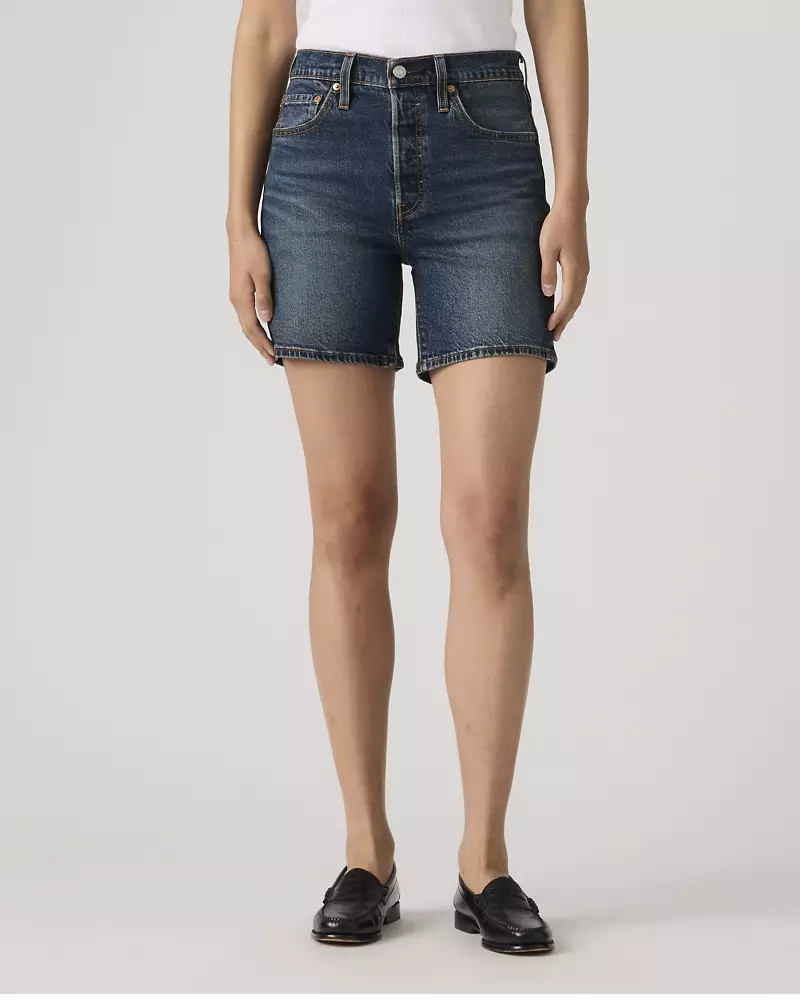 501\u00ae Original Fit Mid-thigh Lightweight Women's Shorts - Dark Wash | Levi's\u00ae CA | Levi's CA