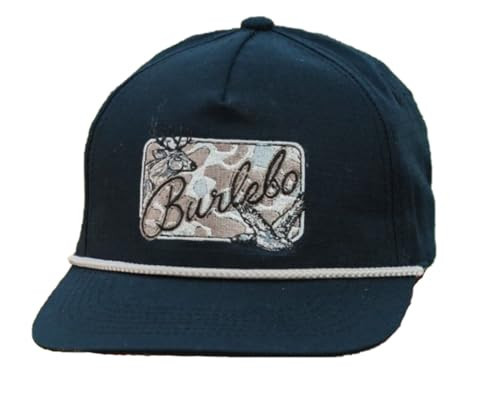 Burlebo Men's Black Camo Patch Essentials Snapback Cap | Amazon (US)