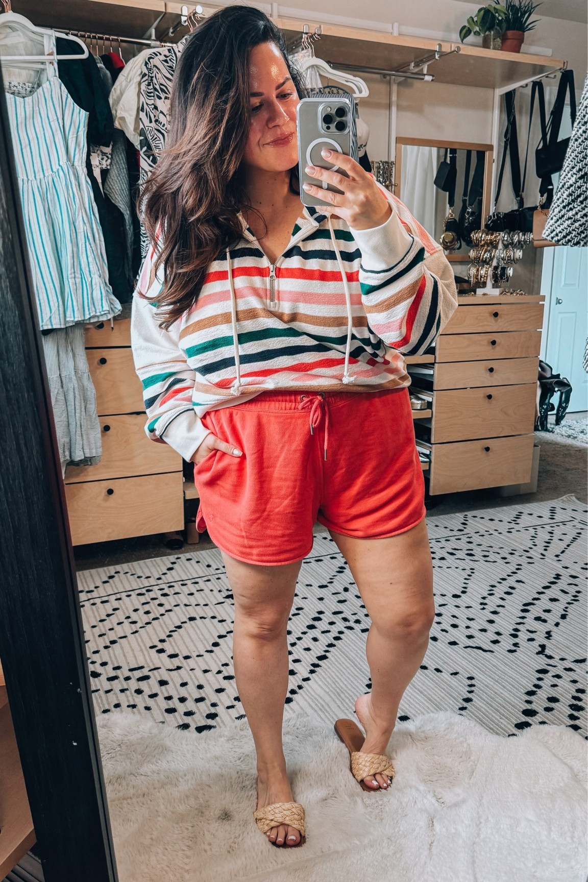 Cozy beach fleece pullover and cozy shorts wearing a xl in both (sweatshirt runs oversized ) 

#LTKSeasonal #LTKmidsize #LTKtravel