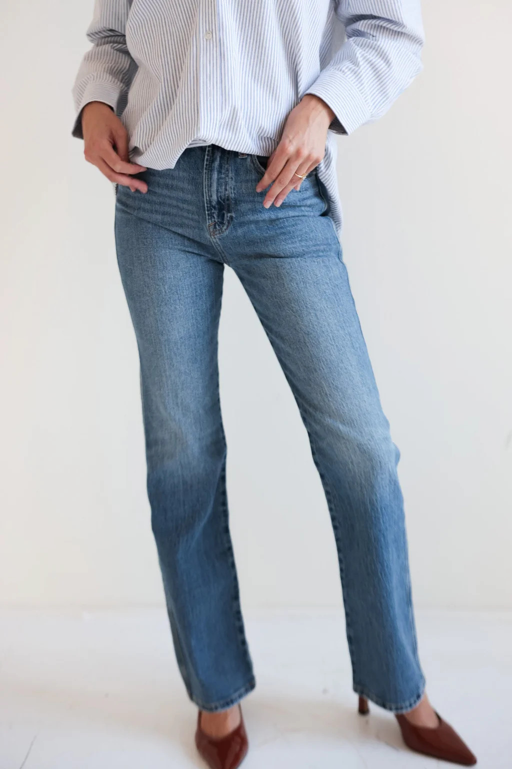 High-Waisted Staple Straight Jeans | Ardire Collection