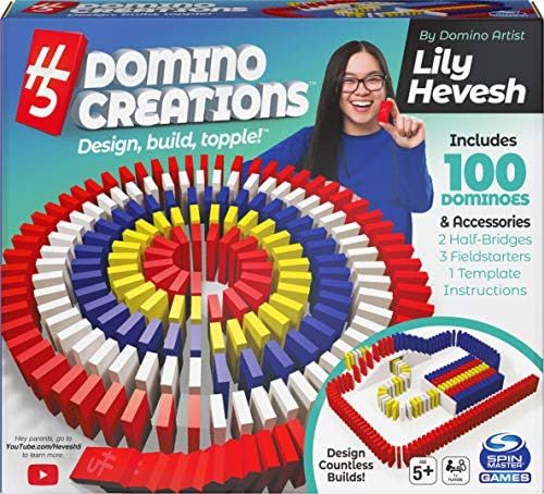 H5 Domino Creations 100-Piece Set by Lily Hevesh, Family Game for Adults and Kids Ages 5 and up | Amazon (US)