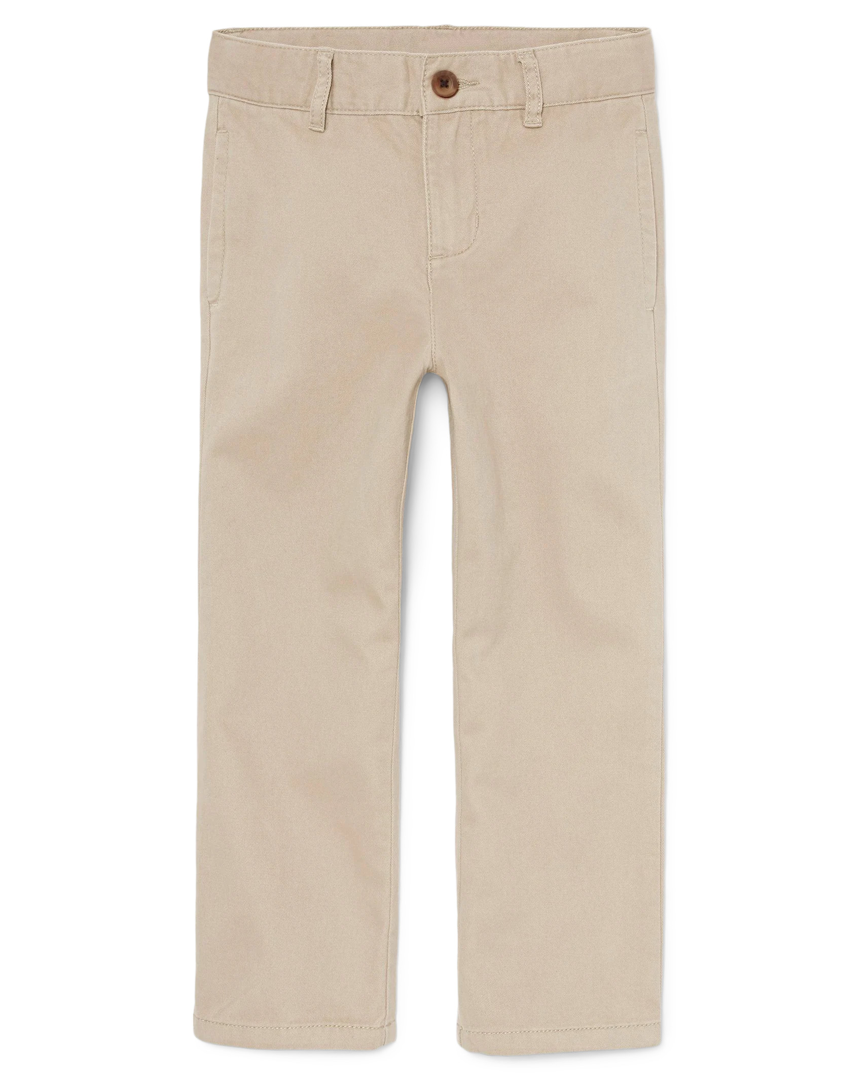 Boys Uniform Stretch Straight Chino Pants - sandwash | The Children's Place
