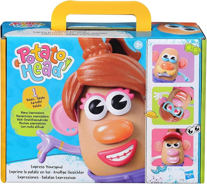 Potato Head Express Yourspud Playset with 1 Potato Body and 32 Accessories, Creative Toddler and ... | Amazon (US)