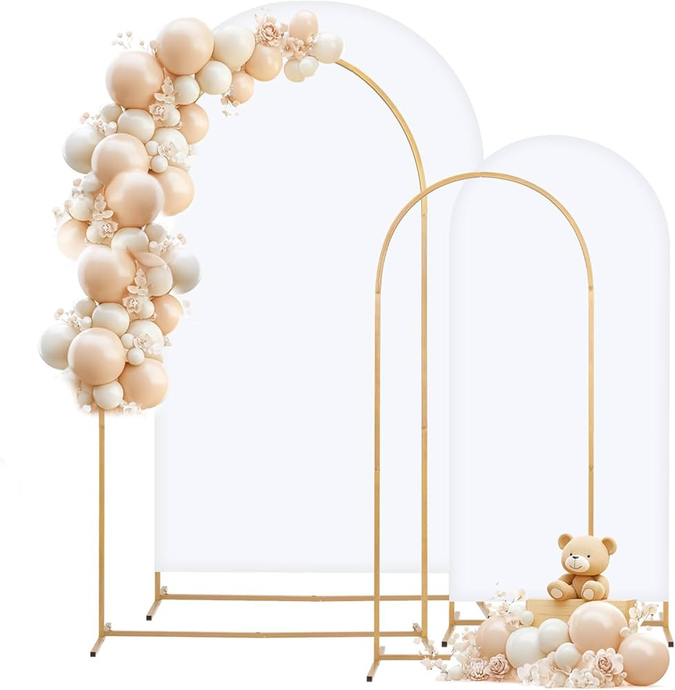 Juego de soporte y cubierta de arco de metal, 7.2 pies, fondo de fiesta de 6 pies, fácil de mont... | Amazon (US)