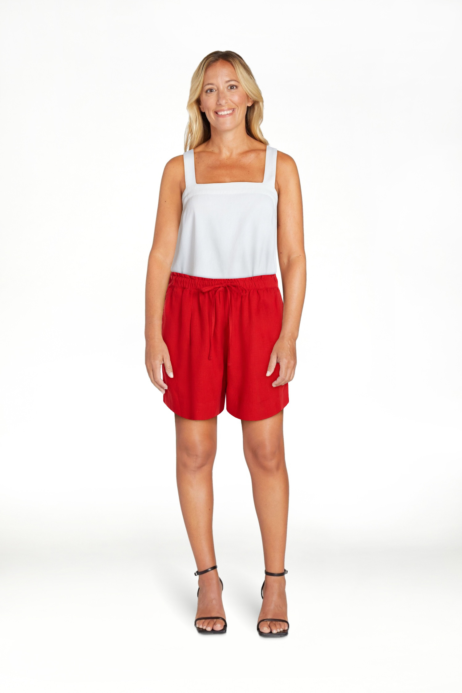 Time and Tru Women's Linen Blend Shorts, Sizes XS-XXXL | Walmart (US)
