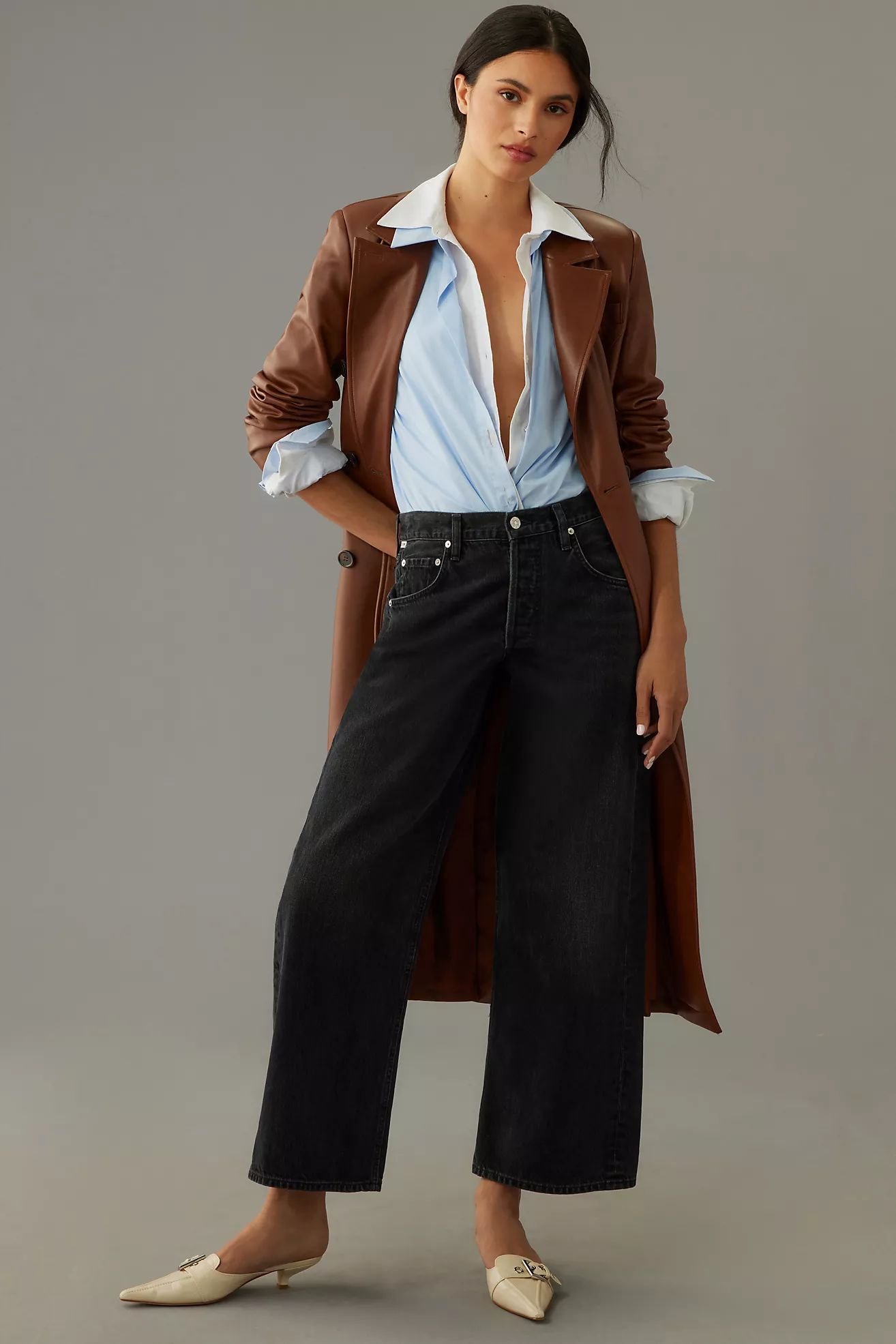 Citizens of Humanity Gaucho Vintage High-Rise Crop Wide-Leg Jeans | Anthropologie (US)
