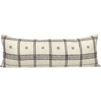 Lark | Long Lumbar Cream & Brown Vintage Wool Pillow Cover, Bhujodi Wool, Pillow, Neutral | Etsy (CAD)