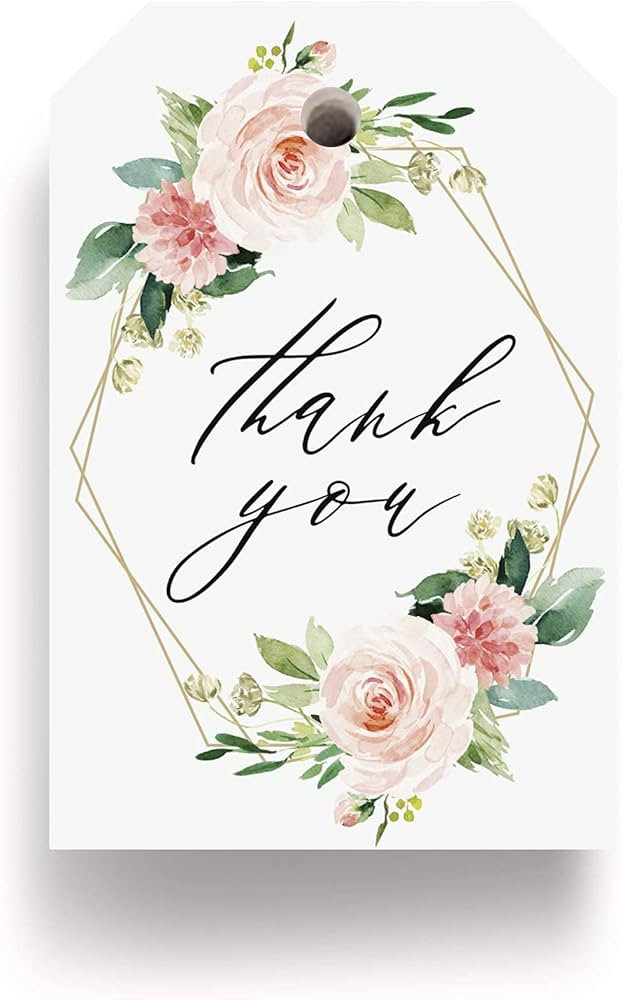 Bliss Collections Gift Tags, Thank You Tags, Seasonal Favors, Parties, and Celebrations Gift Tag ... | Amazon (US)