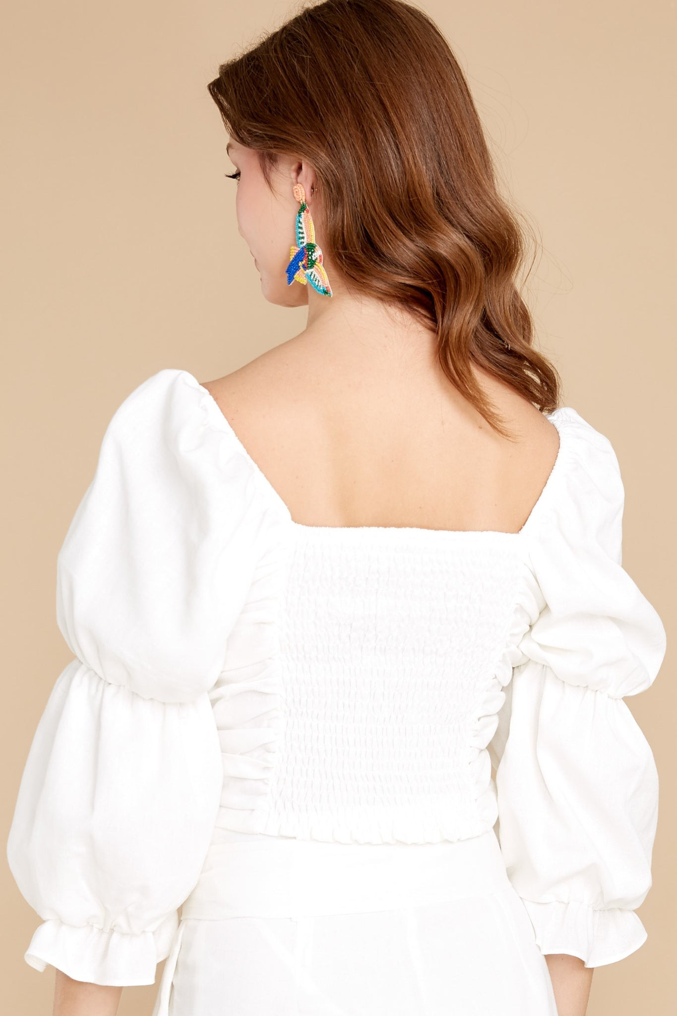 Over The Horizon Off White Top | Red Dress 