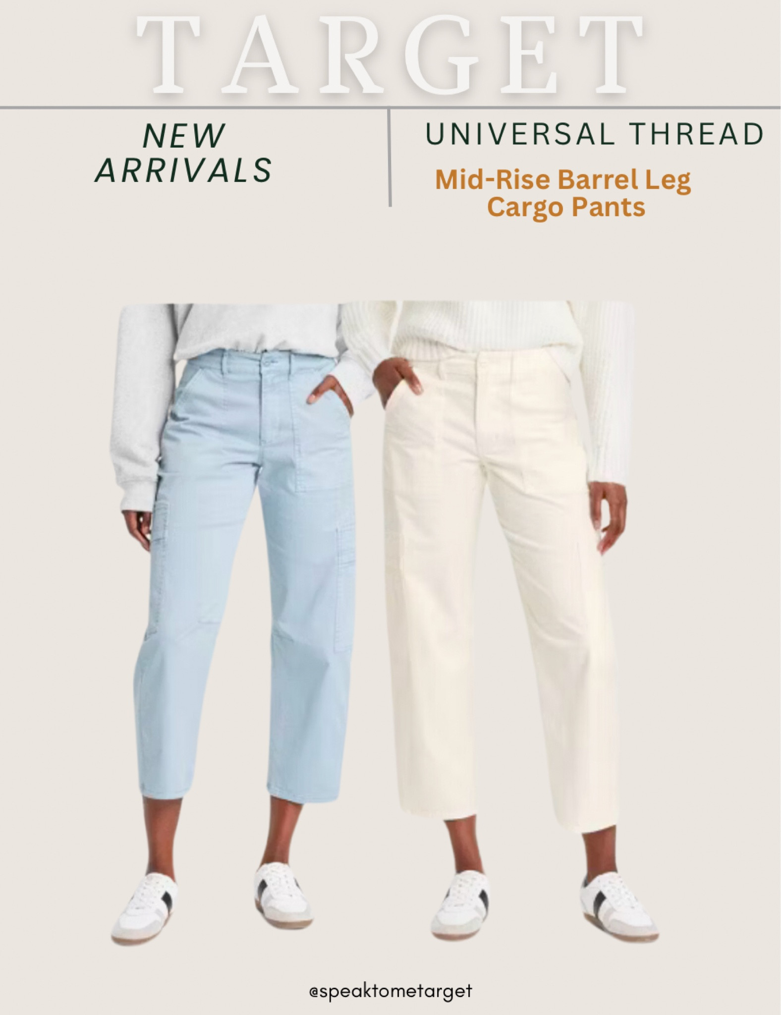 New at Target! Universal Thread mid rise barrel leg cargo pants 

#LTKStyleTip #LTKFindsUnder50