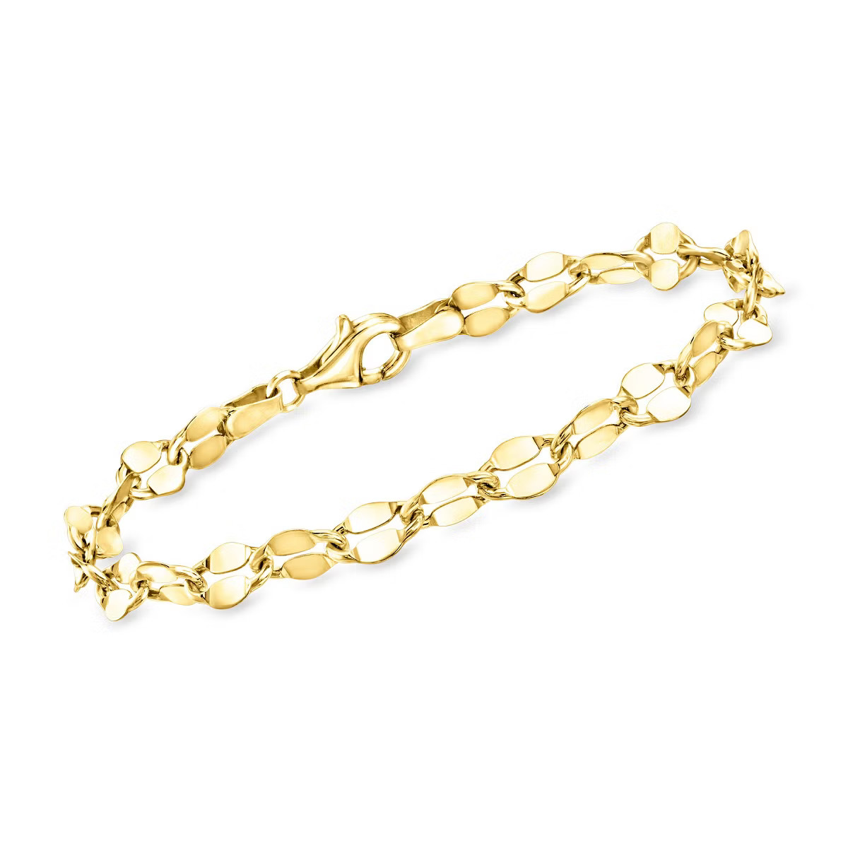 Ross-Simons 18kt Gold Over Sterling Lumachina-Chain Bracelet | Target