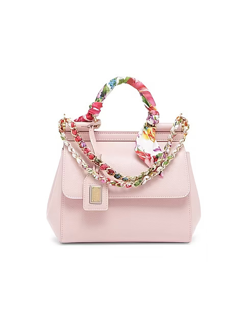 Small Sicily Scarf Leather Satchel | Saks Fifth Avenue