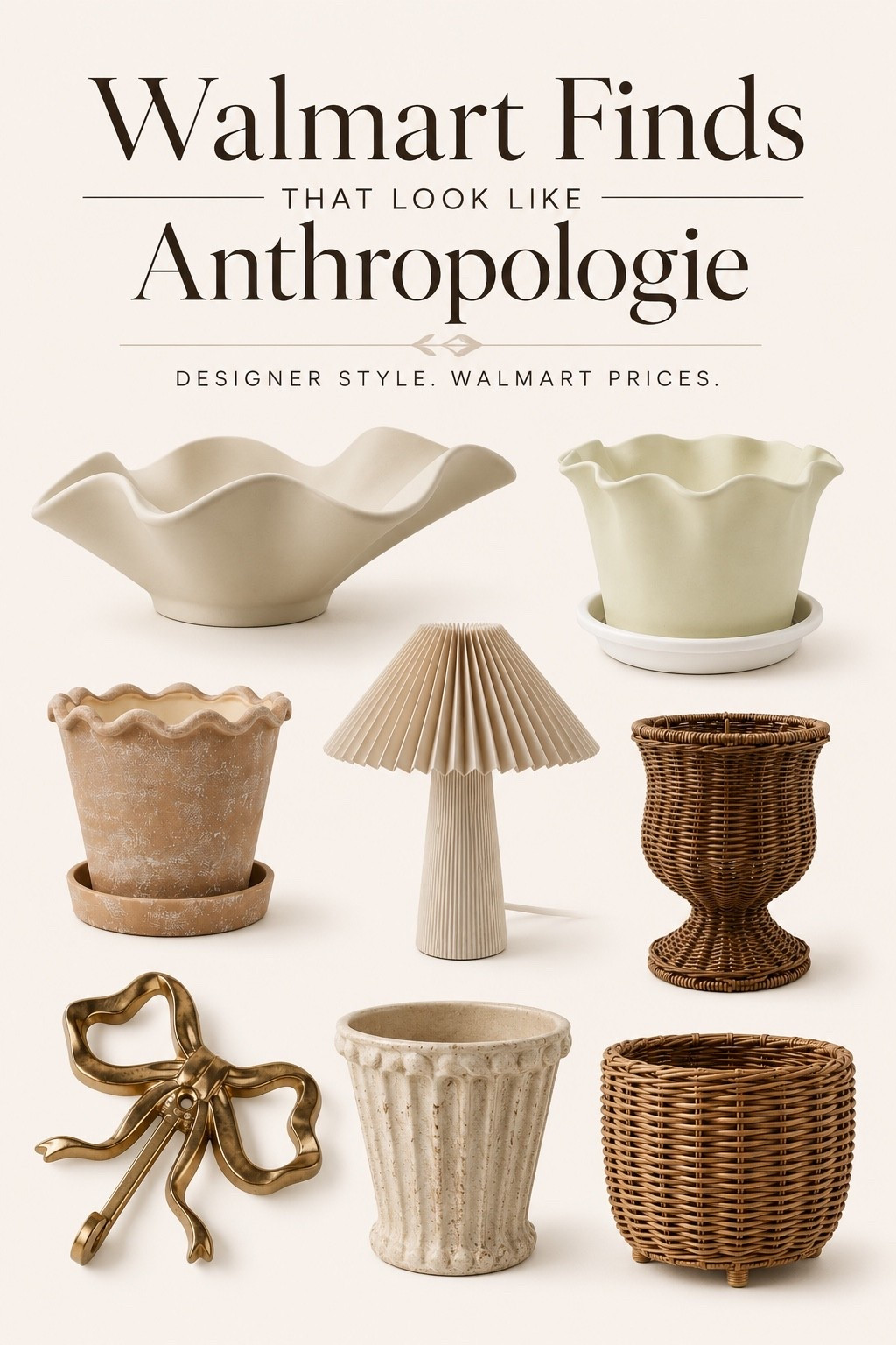 Walmart Finds That Look Like Anthropologie

Designer-inspired home decor without the designer price tag. These Walmart finds bring the cozy, organic look I love—from sculptural ceramics and scalloped planters to woven textures and timeless accents. If you’re creating a warm, elevated home, these are the pieces worth grabbing before they sell out.

#LTKHome #LTKSaleAlert #LTKSeasonal