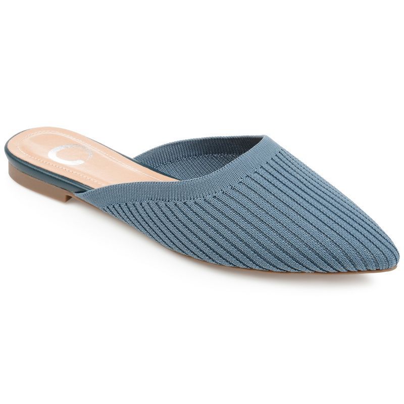 Journee Collection Womens Aniee Slip On Almond Toe Mules Flats | Target
