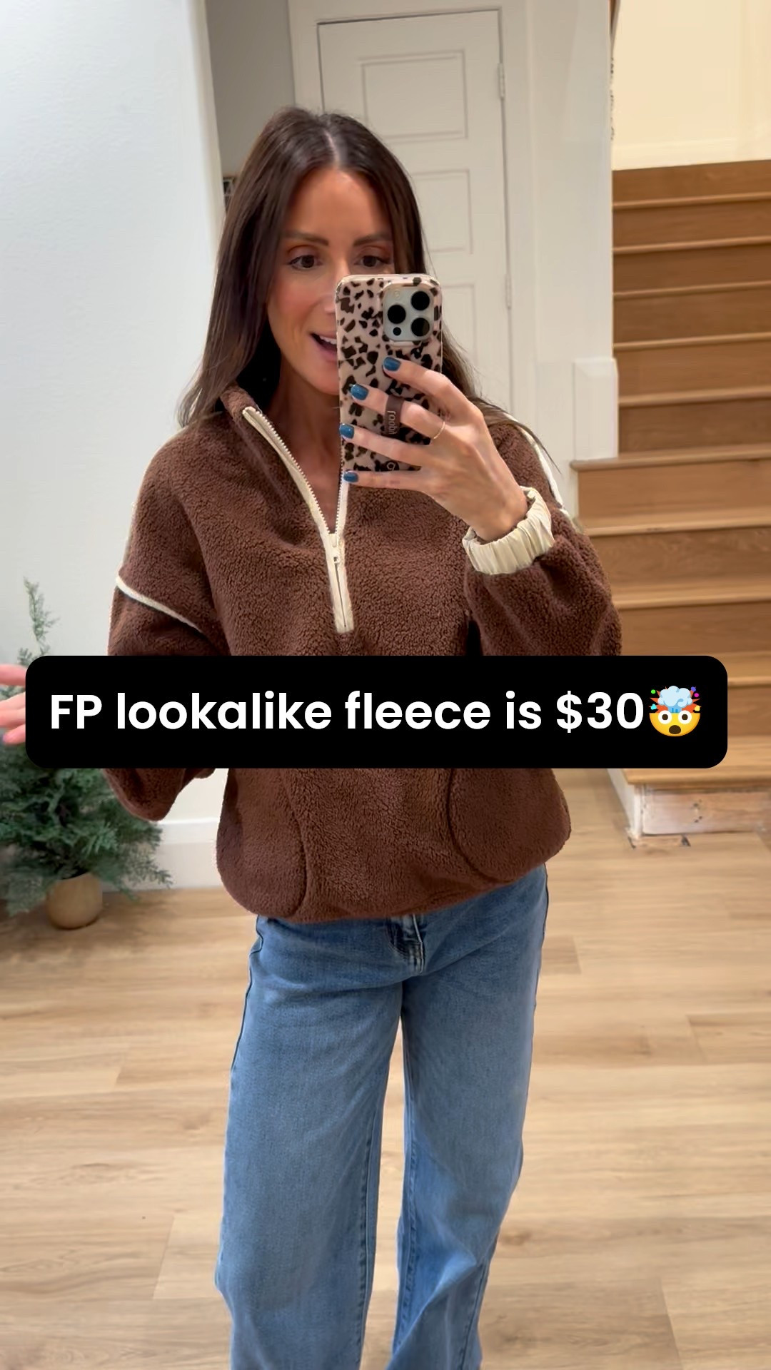 Pink lily doorbusters and BOGO SALE going on! This fleece is so soft, orig $68 marked down to $30!! Wearing small, tts and jeans are on major sale too! They Fit tts 

#LTKCyberWeek #LTKSaleAlert #LTKootd