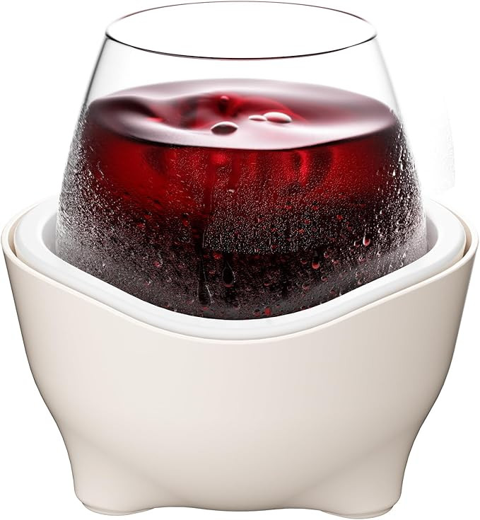 Wine Cooler Stemless Chiller – Refreezable Wine Chiller for Stemless Glassware | Compact Small ... | Amazon (US)