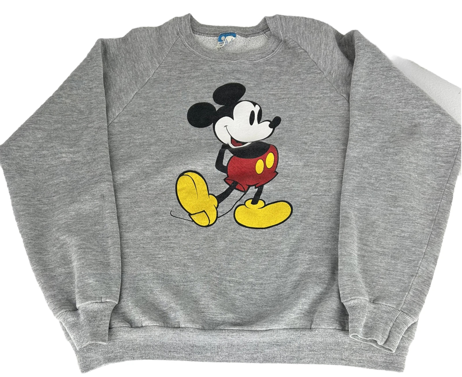 Vintage Mickey Mouse  Walt Disney Sweatshirt Crewneck Size XL Made In USA Gray  | eBay | eBay US