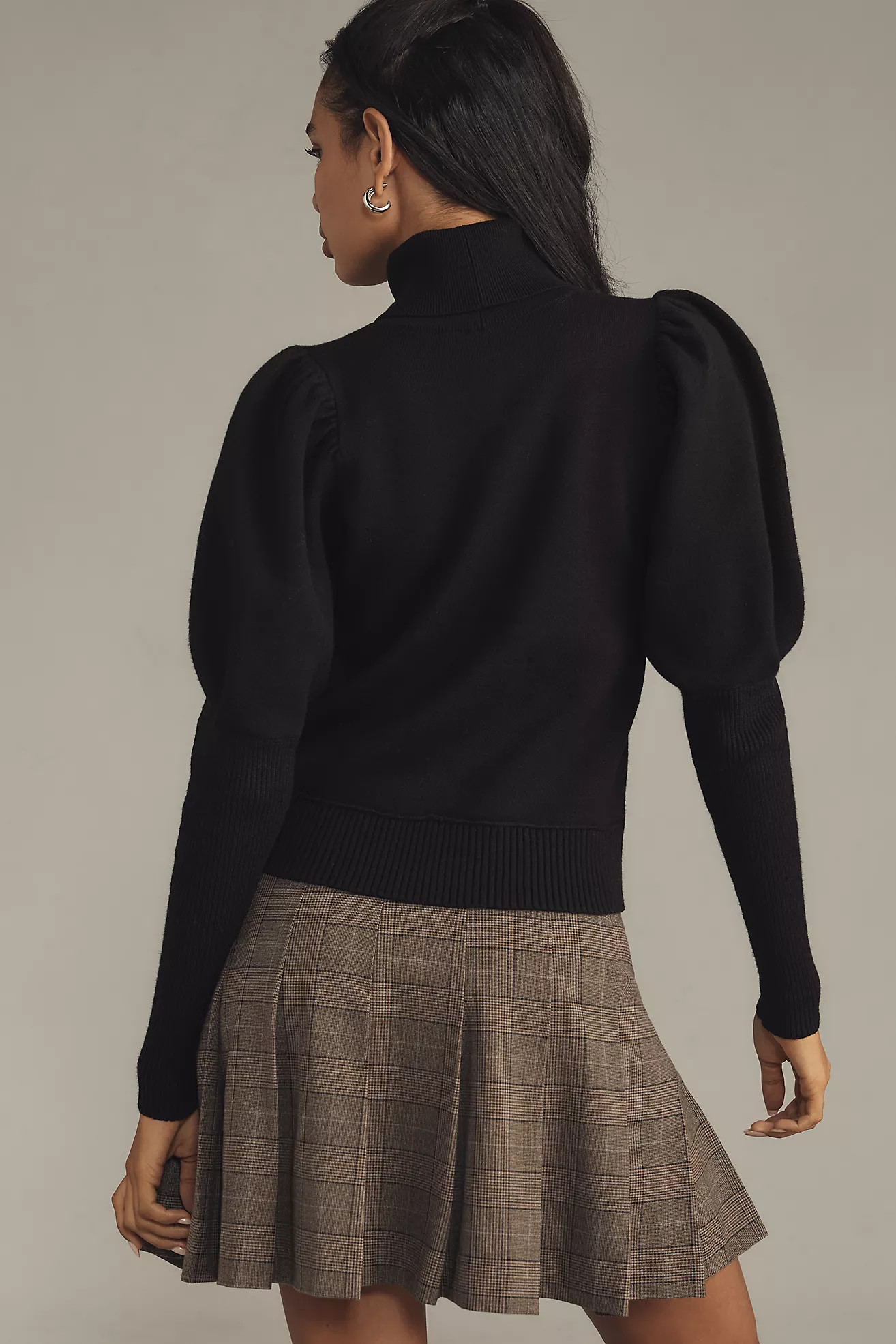 The Aurora Puff-Sleeve Turtleneck Sweater by Maeve | Anthropologie (US)