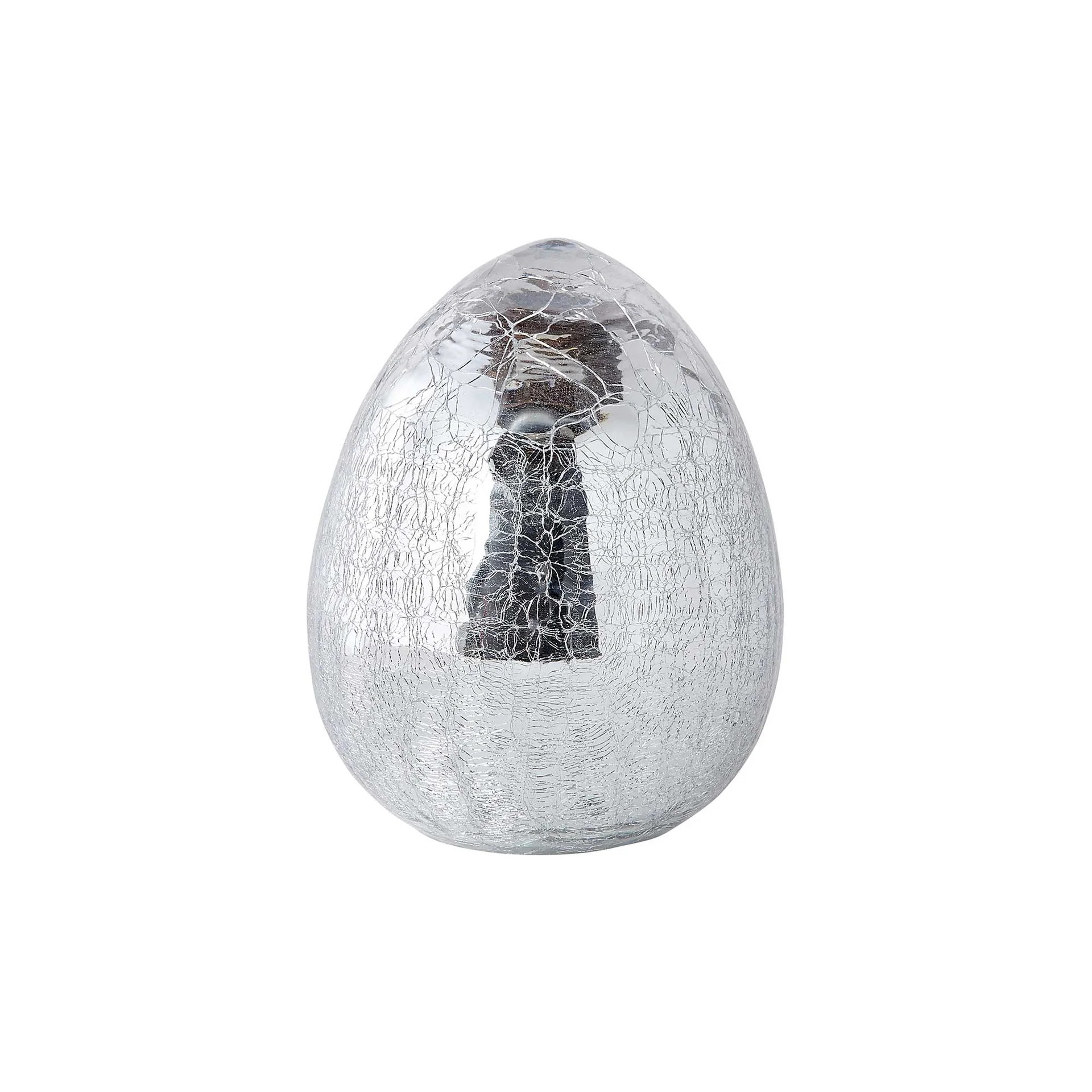 Large Crackle Easter Egg in Silver | Caitlin Wilson Design