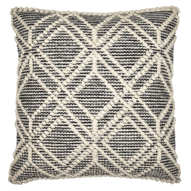 Dakota Fields Handmade Throw Pillow "Jasper" Wool, Cotton Natural Fiber Easy Maintenance for Livi... | Wayfair North America