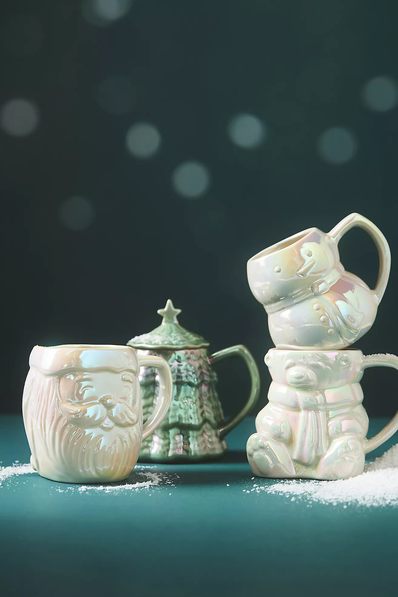 Merry Luster Polar Bear Stoneware Mug | Anthropologie (US)