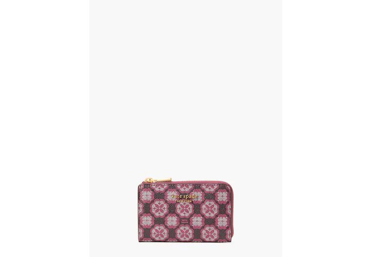 Spade Flower Monogram Coated Canvas Key Pouch | Kate Spade (US)