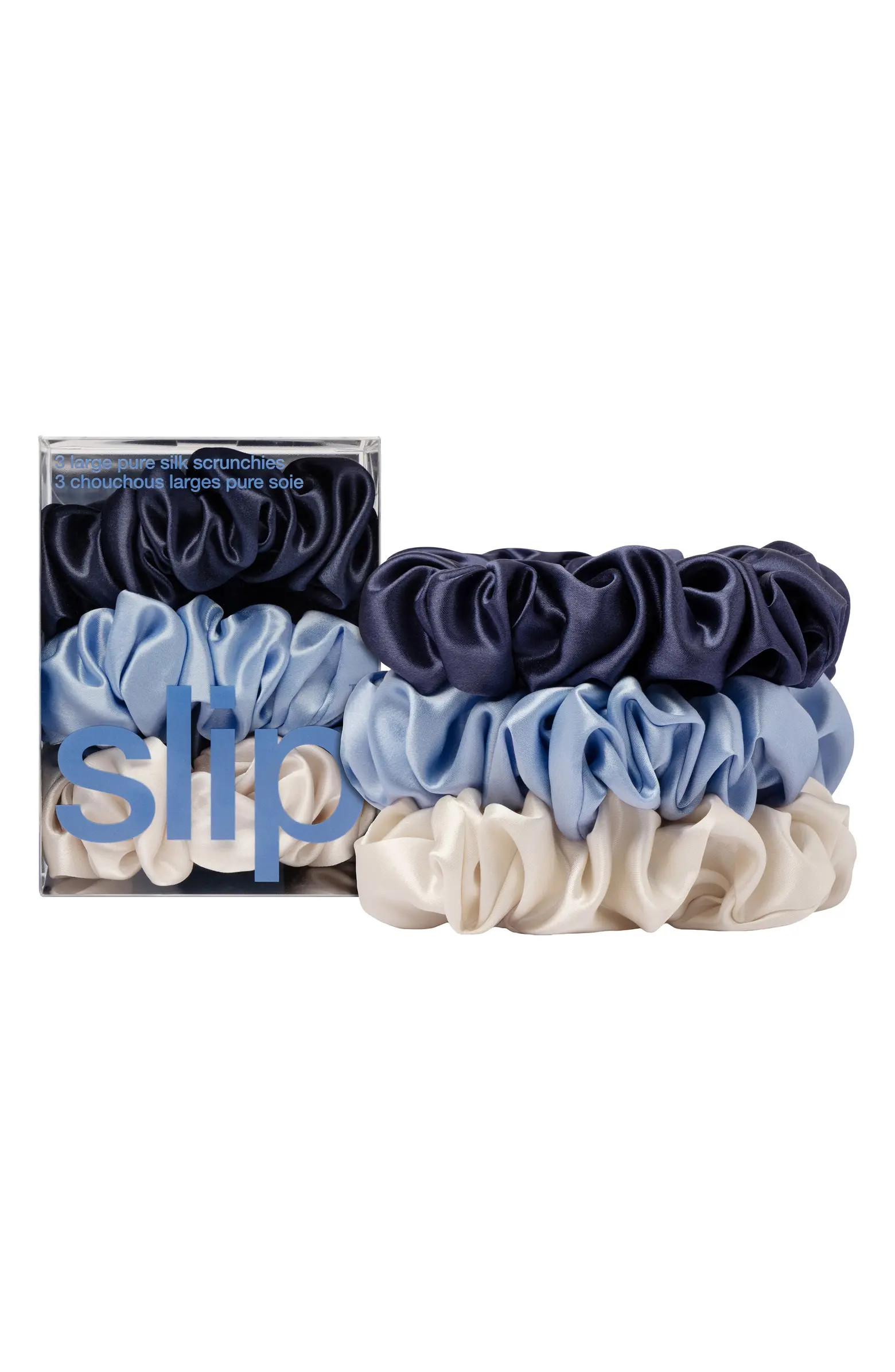 Skye 3-Pack Pure Silk Large Scrunchies | Nordstrom