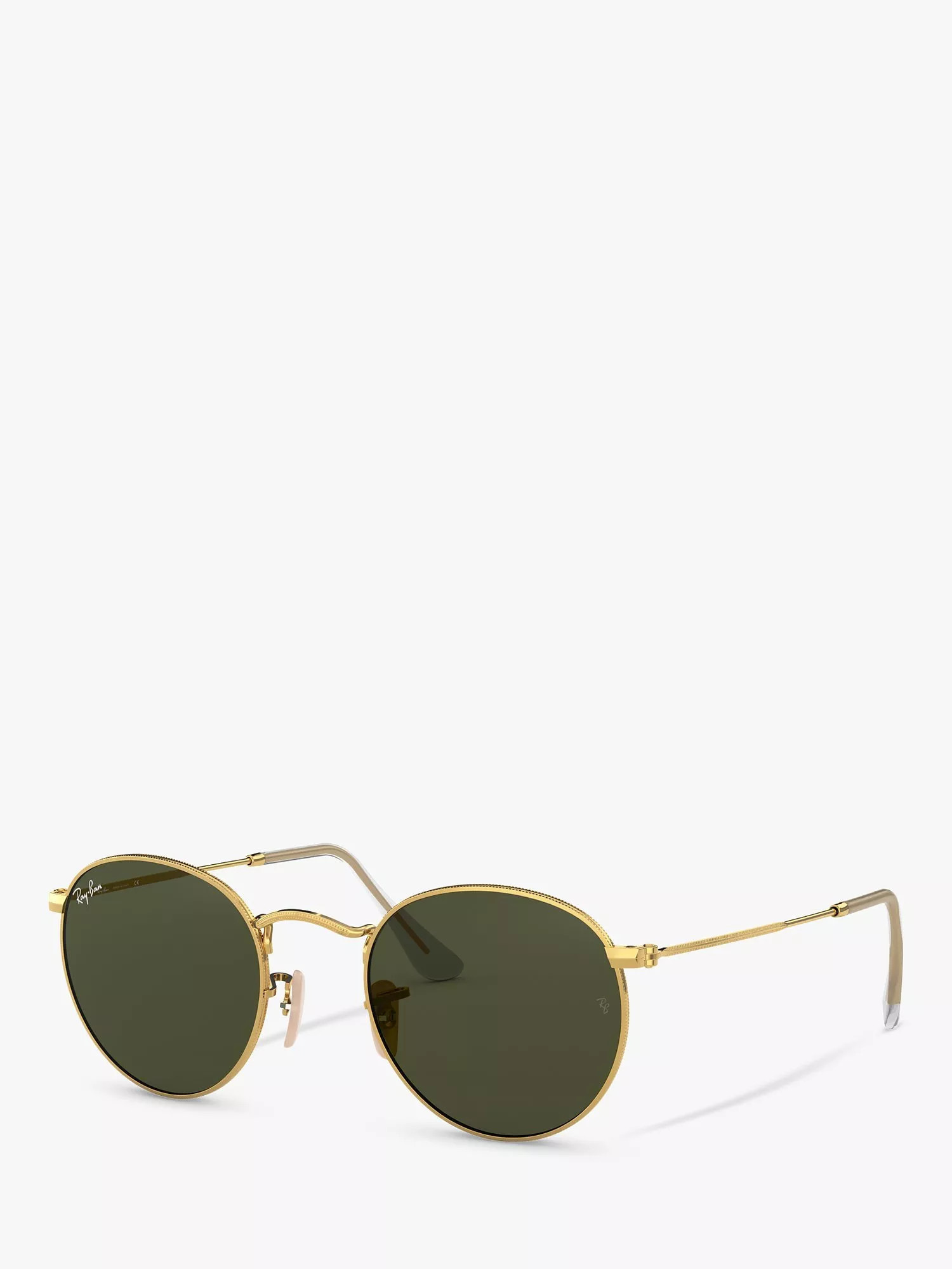 Ray-Ban RB3447 Round Metal Sunglasses | John Lewis (UK)