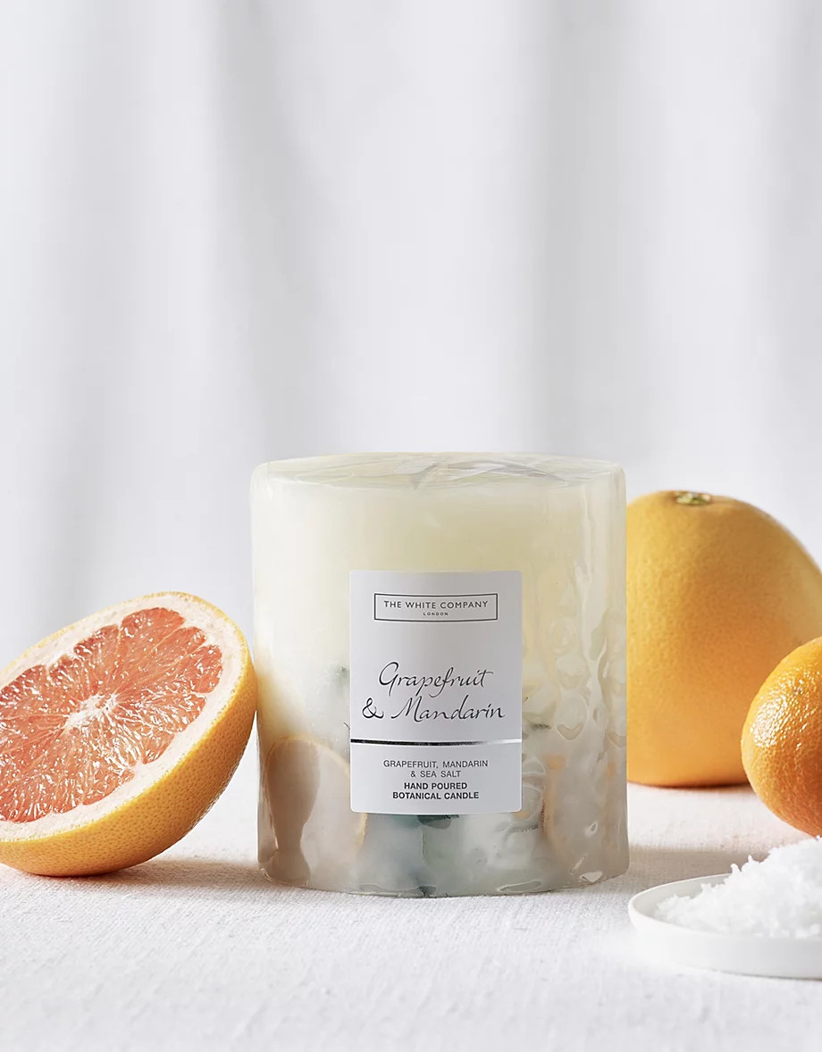 Grapefruit & Mandarin Botanical Candle \u2013 Medium | Candles | The  Wh... | The White Company UK & ROW