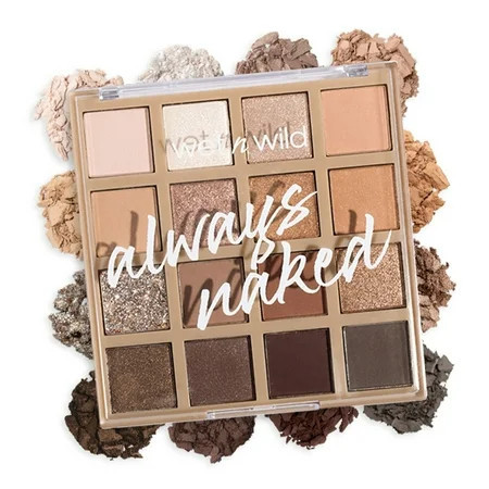 Wet n Wild 16 Pan Eyeshadow Makeup Palette - Always Naked | Walmart (US)