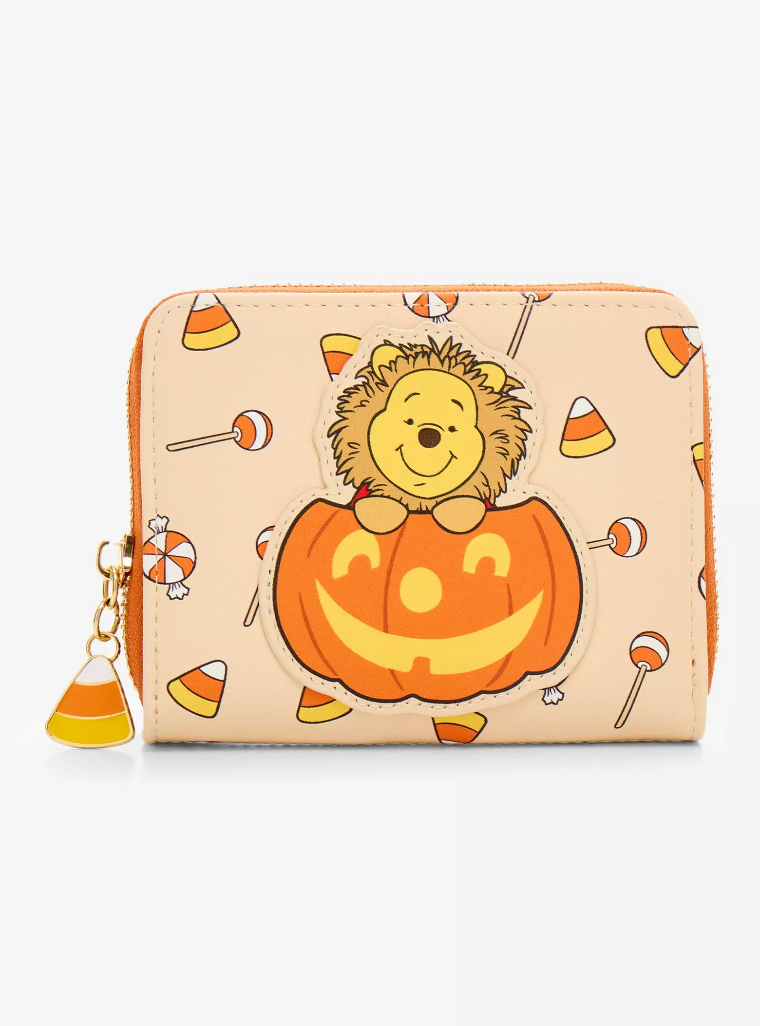 Disney Winnie the Pooh Lion Pooh Bear Pumpkin Zip Wallet - BoxLunch Exclusive | BoxLunch | BoxLunch