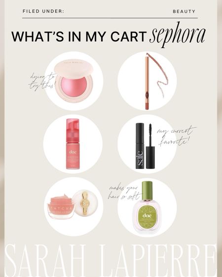 What’s in my cart during the Sephora sale 🫶🏼 some a current favorites and some I’ve been dying to try out 

#LTKxSephora #LTKbeauty